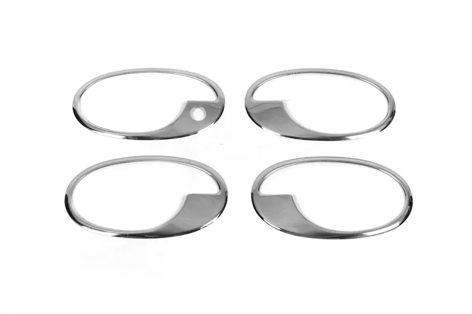 Opel Corsa C 2000-2006 Chrome Door Handle Covers (4 pcs, Stainless Steel) Photo 2
