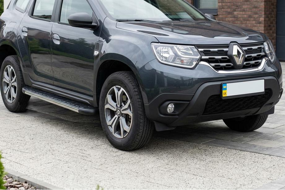 Renault Duster 2018-2024 Side Steps DURU (2 pcs, Aluminum) Image