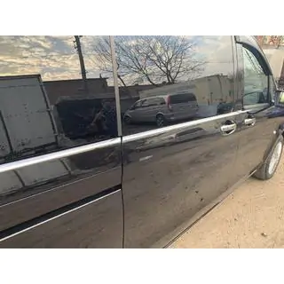 Stainless steel lower window trims full length (8 pcs) photo 2