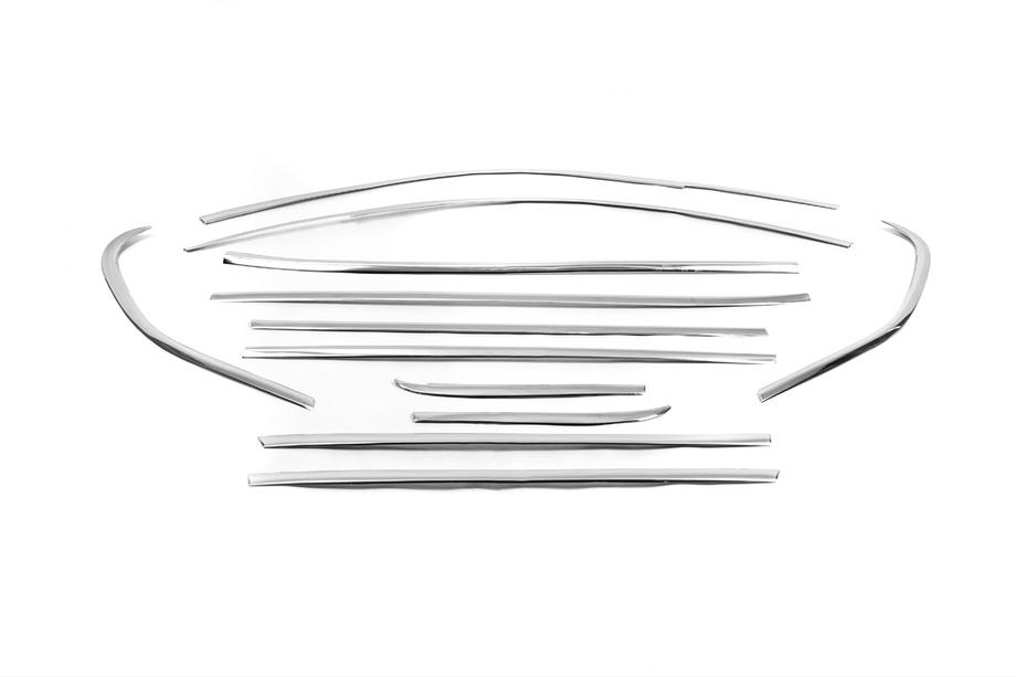 BMW X1 E84 2009-2015 Full Window Trim Stainless Steel Set 12pcs Photo 2