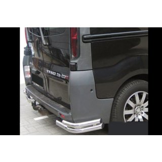 Rear Corner Bars AK003-double (stainless steel) Opel Vivaro 2001–2015 photo 1