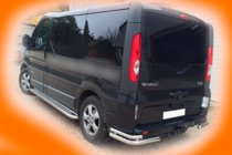 Renault Trafic 2001–2015 Rear Corner Bars AK003-double (stainless steel) photo 1