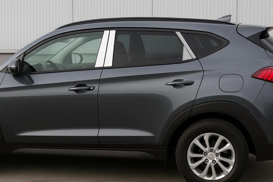 Hyundai Tucson TL 2016-2021 Stainless Steel Pillar Covers Photo 1