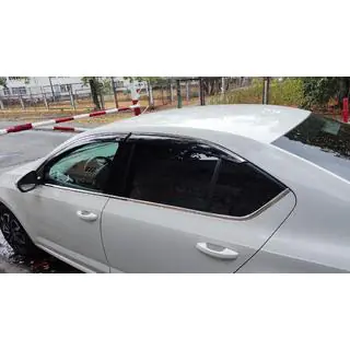 Window Deflectors with Chrome Trim LiftBack (4 pcs, Niken)