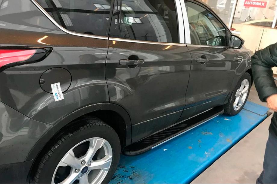 Ford Kuga/Escape 2013-2019 Side Steps Bosphorus Grey (2 pcs, Aluminum) Photo 5