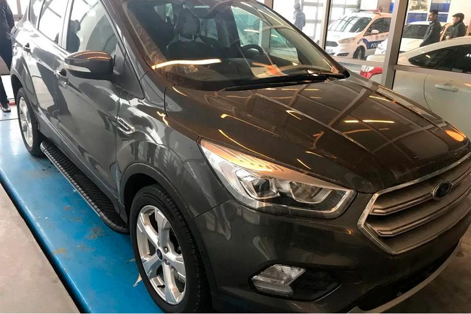 Ford Kuga/Escape 2013-2019 Side Steps Bosphorus Grey (2 pcs, Aluminum) Photo 9