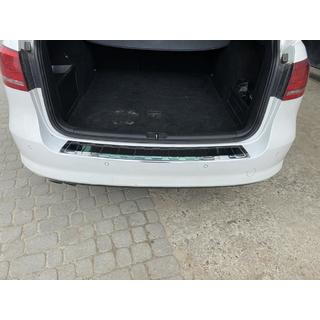 Rear bumper protector Carmos (SW, stainless steel) Volkswagen Passat B7 2012-2015 photo 3