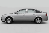 Opel Vectra C 2002-2008 Chrome Door Pillar Covers (6 pcs, Stainless Steel) photo 3