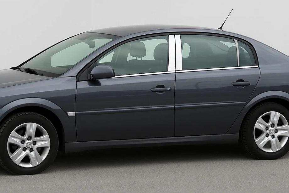 Opel Vectra C 2002-2008 Chrome Door Pillar Covers (6 pcs, Stainless Steel) Image
