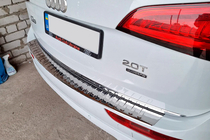 Audi Q5 2008-2017 Rear Bumper Protector Carmos Stainless Steel photo 5