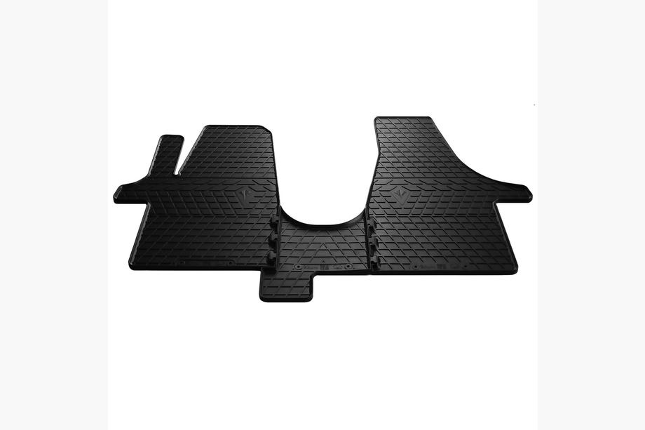 Volkswagen T6 2015-2024 Rubber Floor Mats (3 pcs, Stingray) For seats 1+1 Photo 2