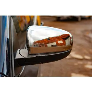 Mirror Covers (2 pcs, Stainless Steel)