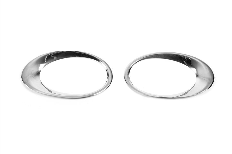 Ford Custom 2013-2022 Chrome Fog Light Covers 2013-2018 (2 pcs, Stainless Steel) Photo 3
