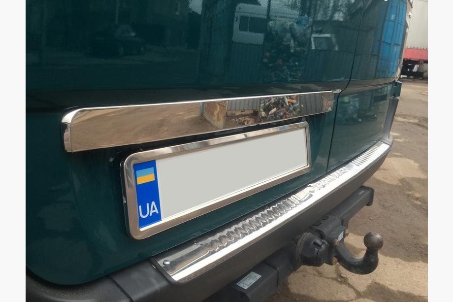 Volkswagen Crafter 2006-2016 Trunk trim above license plate BlackChrome (stainless steel) Photo 1