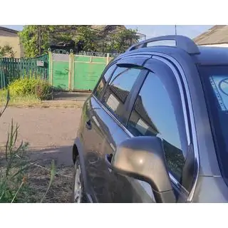 Window deflectors with chrome trim (4 pcs, Niken) photo 1