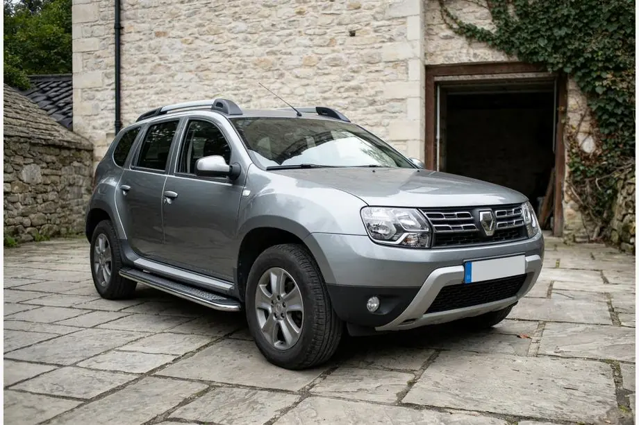Dacia Duster 2008-2018 Side Steps Maydos V2 (2 pcs, Aluminum & Stainless Steel) Photo 1