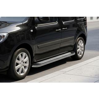 Side Steps Maydos V2 (2 pcs, Aluminum & Stainless Steel) Renault Kangoo 2008–2020 photo 1