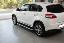 Peugeot 4008 2012-2017 Side Steps Tayga (2 pcs, Aluminum) photo 1