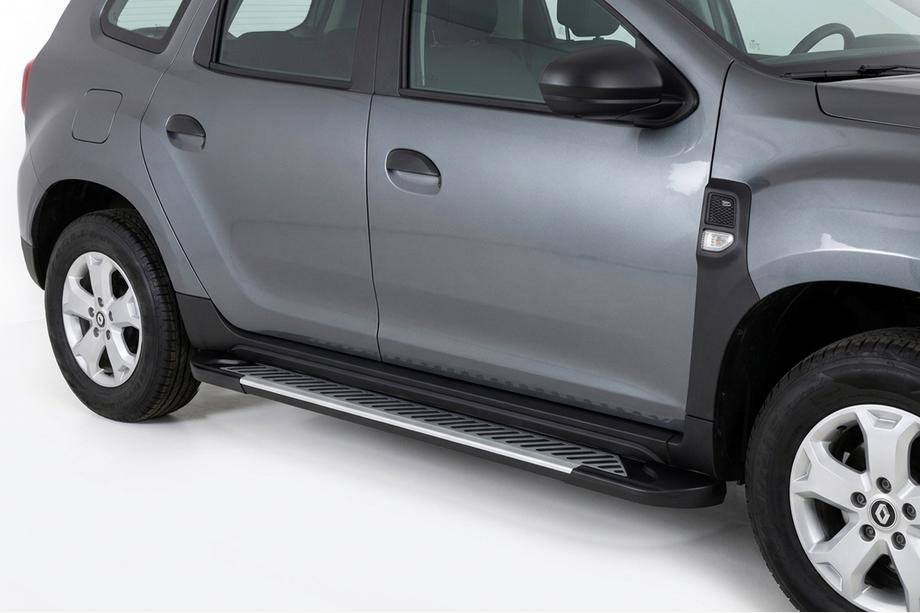 Renault Duster 2018-2024 Side Steps Line (2 pcs, Aluminum) Image