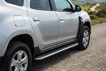 Renault Duster 2018-2024 Side Steps Maydos V1 (2 pcs, Aluminum) photo 1