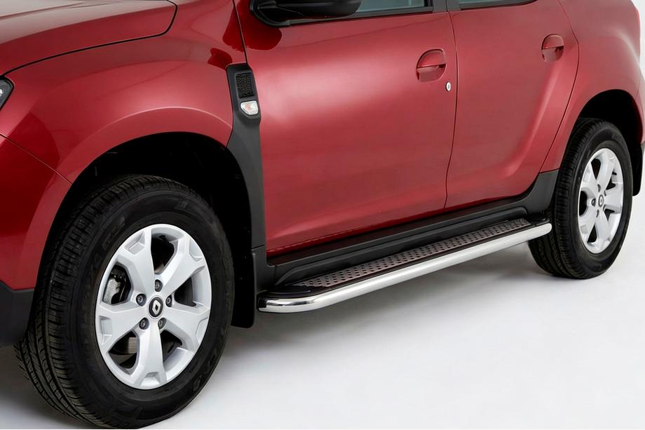 Renault Duster 2018-2024 Side Steps Maydos V2 (2 pcs, Aluminum) Image