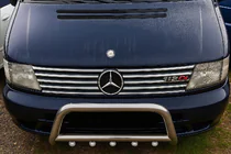 Mercedes Vito W638 1996-2003 Chrome Grille Covers (V-class, Stainless Steel) photo 3