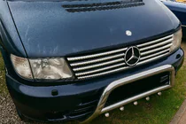 Mercedes Vito W638 1996-2003 Chrome Grille Covers (V-class, Stainless Steel) photo 1
