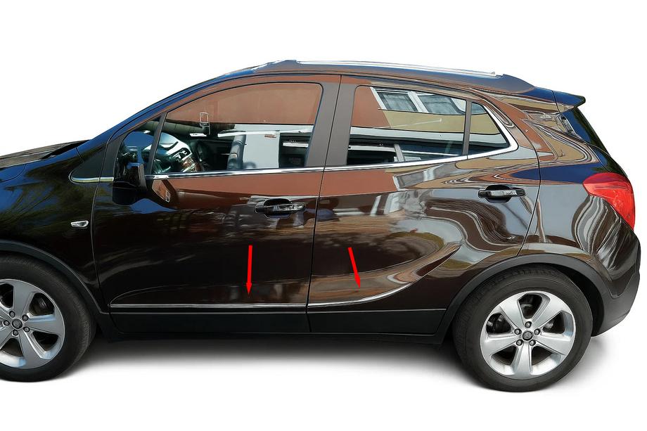 Opel Mokka 2012-2021 Door Mouldings Tit-designs Stainless Steel Image