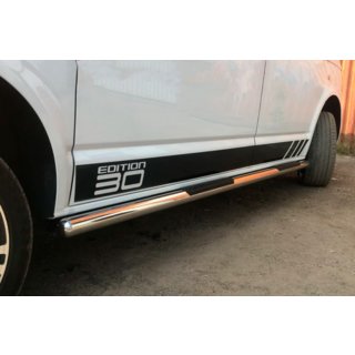 Side Bars (2 pcs, Stainless Steel) Volkswagen T6 2015-2024 photo 1