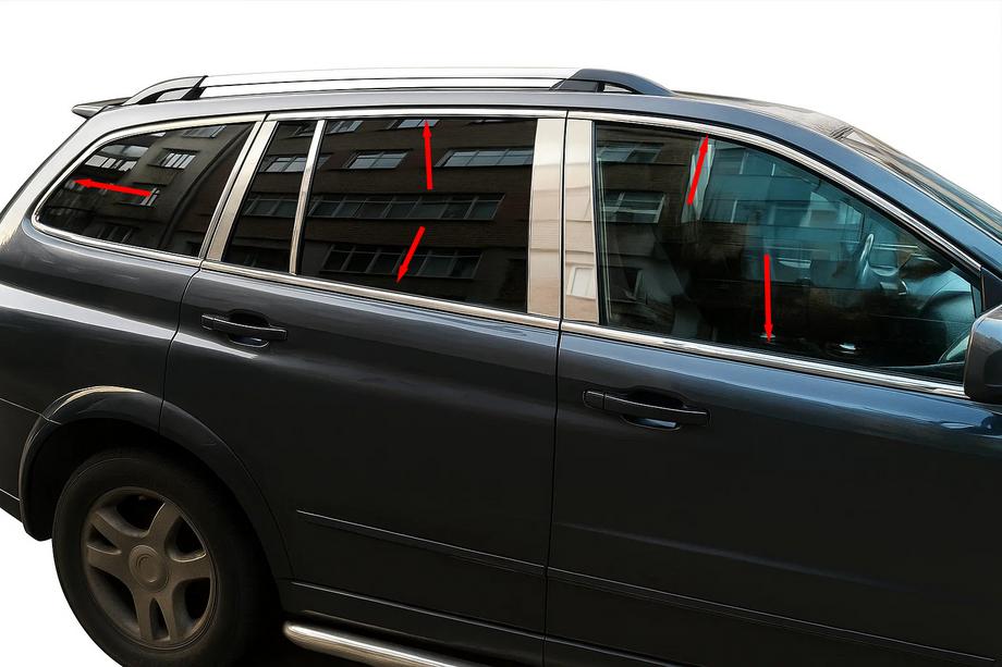 SsangYong Kyron 2005-2014 Full Window Trim Stainless Steel Image