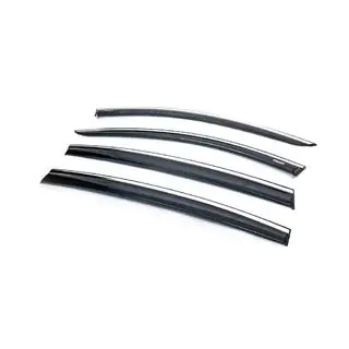 Window deflectors with chrome trim (4 pcs, Niken) photo 3