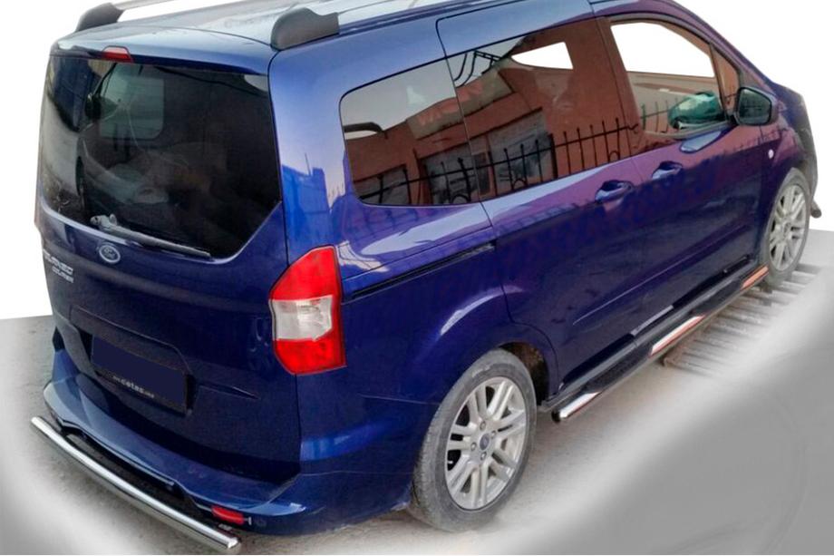 Ford Courier 2014-2023 Side Bars (2 pcs, Stainless Steel) Image