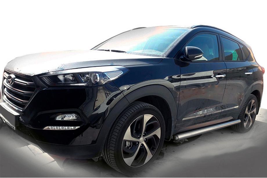 Hyundai Tucson TL 2016-2021 Side Bars (2 pcs, Stainless Steel) Image