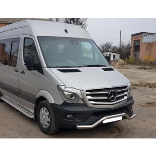 Front lower bar MBSP.07.F3-04.6 (stainless steel) Mercedes Sprinter W906 2006–2018 photo 2
