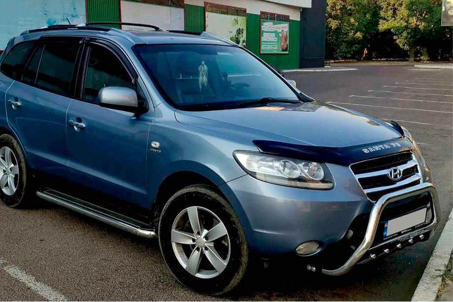Hyundai Santa Fe 2 2006-2012 Bull Bar WT004 (Stainless Steel) Photo 2