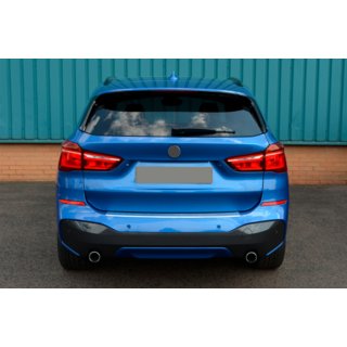 Rear bumper protector OmsaLine (stainless steel) BMW X1 F48 2015-2022 photo 2