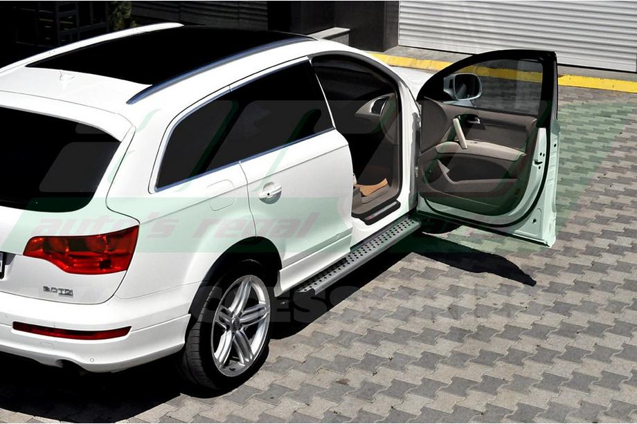 Audi Q7 2005-2015 Side Steps Allmond Grey (2 pcs, Aluminum) Photo 3