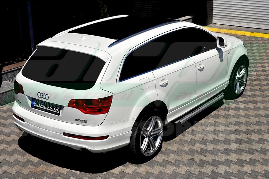 Audi Q7 2005-2015 Side Steps Allmond Grey (2 pcs, Aluminum) Photo 4