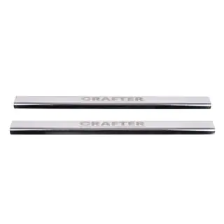 Door Sill Protectors Laser (2 pcs, Stainless Steel) photo 2