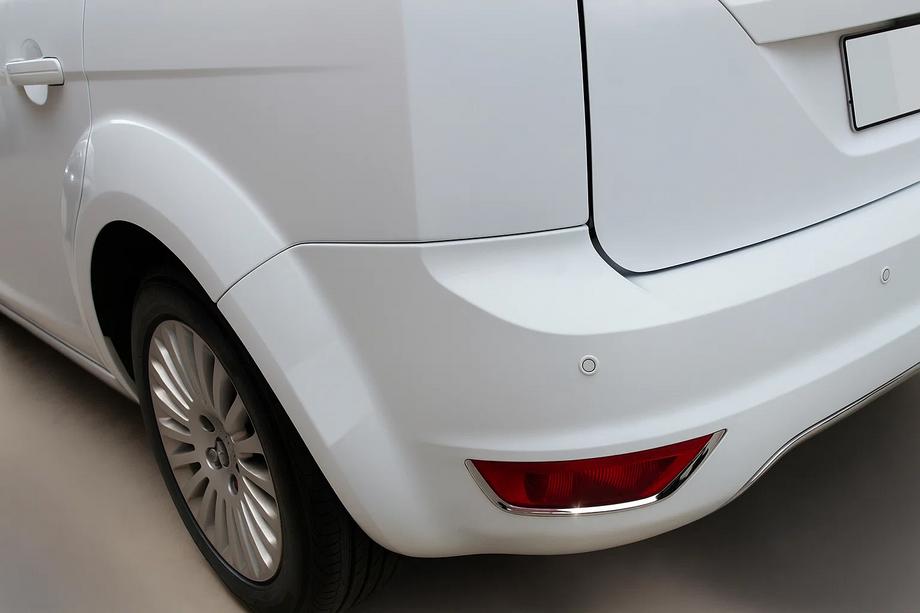 Ford Focus II 2008-2011 Rear reflector covers (2 pcs, stainless steel) Photo 1