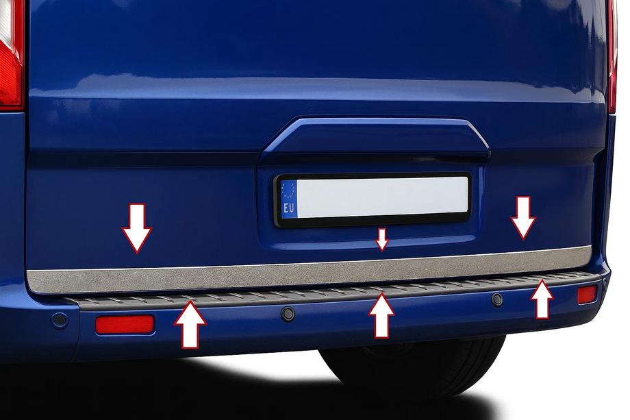 Ford Custom 2013-2022 Trunk Trim Stainless Steel Image