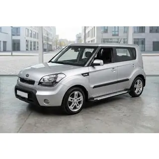 Side Steps Allmond Grey (2 pcs, Aluminum) Kia Soul I 2008-2013 photo 1