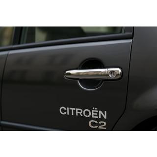 Chrome Door Handle Covers (2 pcs, Stainless Steel) Citroen C-2 2003-2009 photo 4