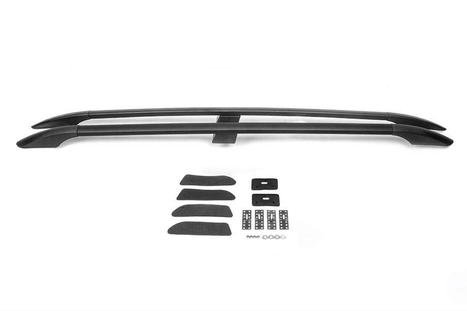 Kia Soul I 2008-2013 Black Roof Rails (Plastic Feet, Adhesive Mounting) Photo 2