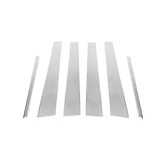 Stainless Steel Door Pillar Trim (6 pcs) Mercedes E-class W210 1995-2002 photo 4