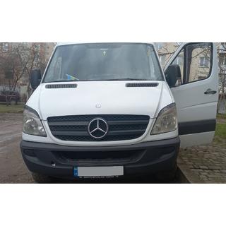 Headlight Eyelids Straight (black, ABS, 2006-2013) Mercedes Sprinter W906 2006–2018 photo 4