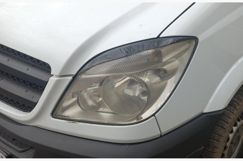 Mercedes Sprinter W906 2006–2018 Headlight Eyelids Straight (black, ABS, 2006-2013) Image