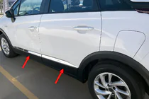 Opel Crossland X 2017-2024 Door Moldings Stainless Steel (4 pcs) photo 1