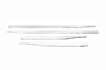 Opel Crossland X 2017-2024 Door Moldings Stainless Steel (4 pcs) Carmos - Turkish Stainless Steel photo 2