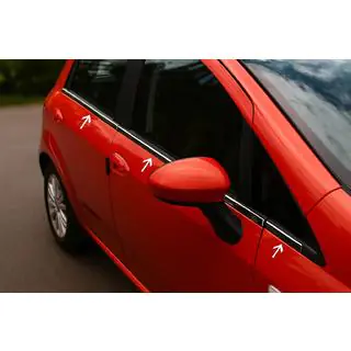Window Trim Stainless Steel (6 pcs) Nissan Micra K12 2003-2010 photo 1